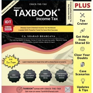 CA. Sharad Bhargava's TAXBOOK Income Tax for CA Inter November 2022 Exam